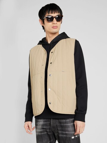 Gilet 'TIDE' di SELECTED HOMME in beige: frontale
