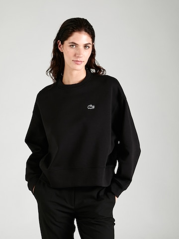LACOSTE Sweatshirt in Black: front