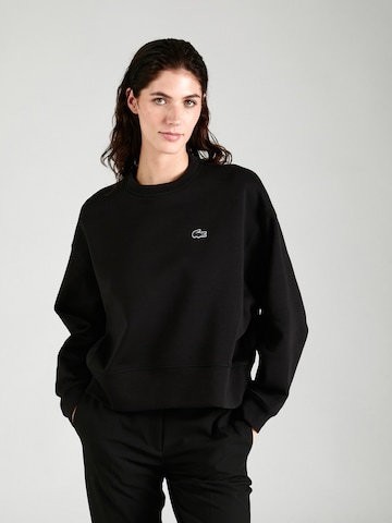 Sweat-shirt LACOSTE en noir : devant