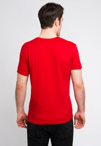 LOGOSHIRT T-Shirt mit coolem 'Flash'-Print in Rot