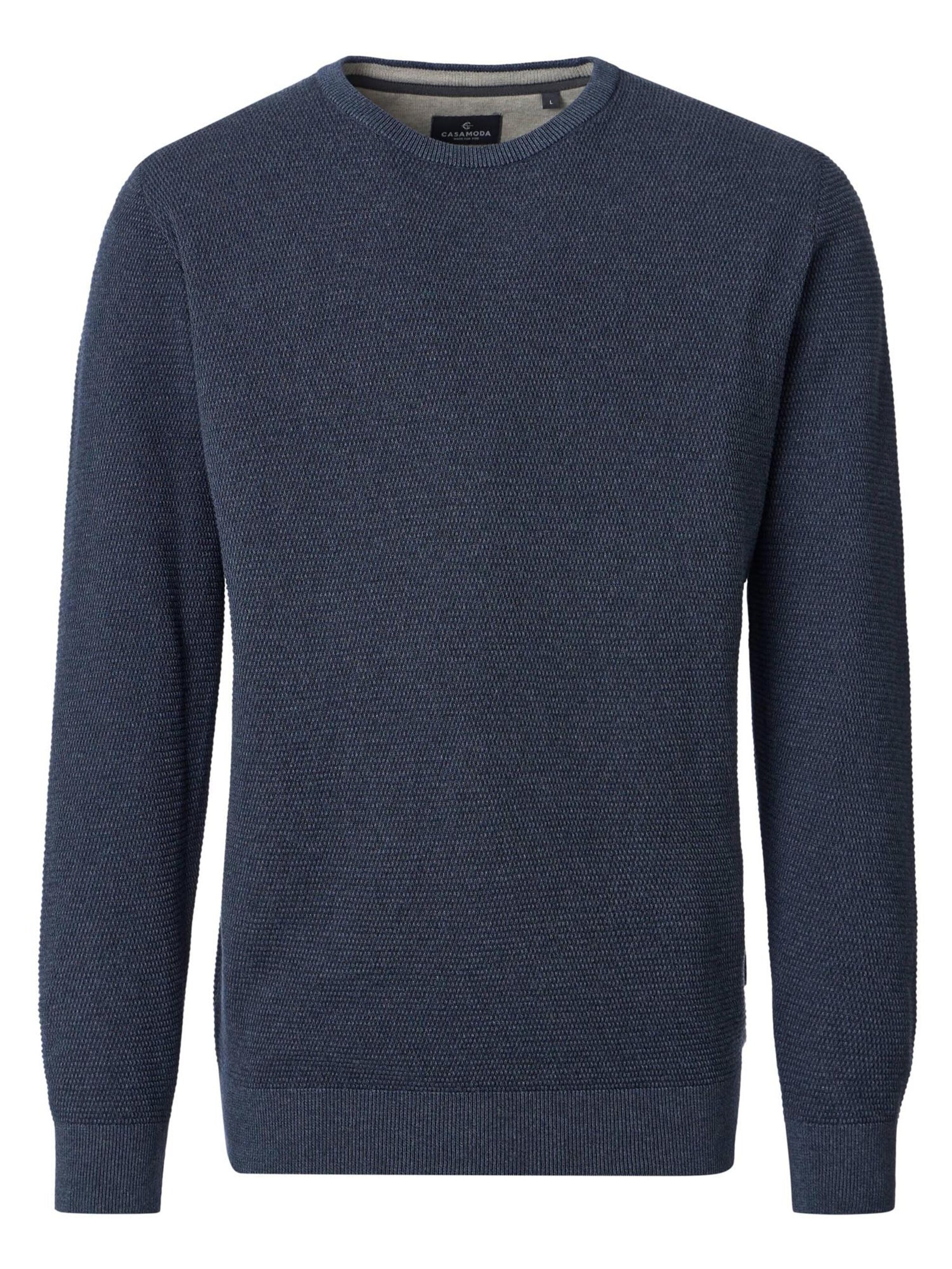 CASAMODA Trui 'Basic' in Blauw: voorkant
