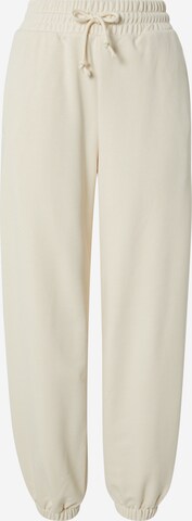 Effilé Pantalon ADIDAS ORIGINALS en beige : devant