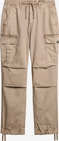 Pantalon cargo Superdry en beige : devant