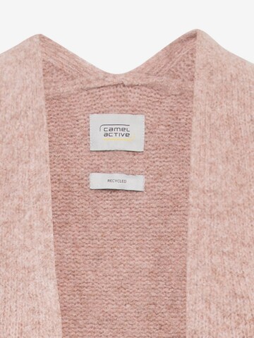 CAMEL ACTIVE Strickcardigan aus recyceltem Polyester in Pink