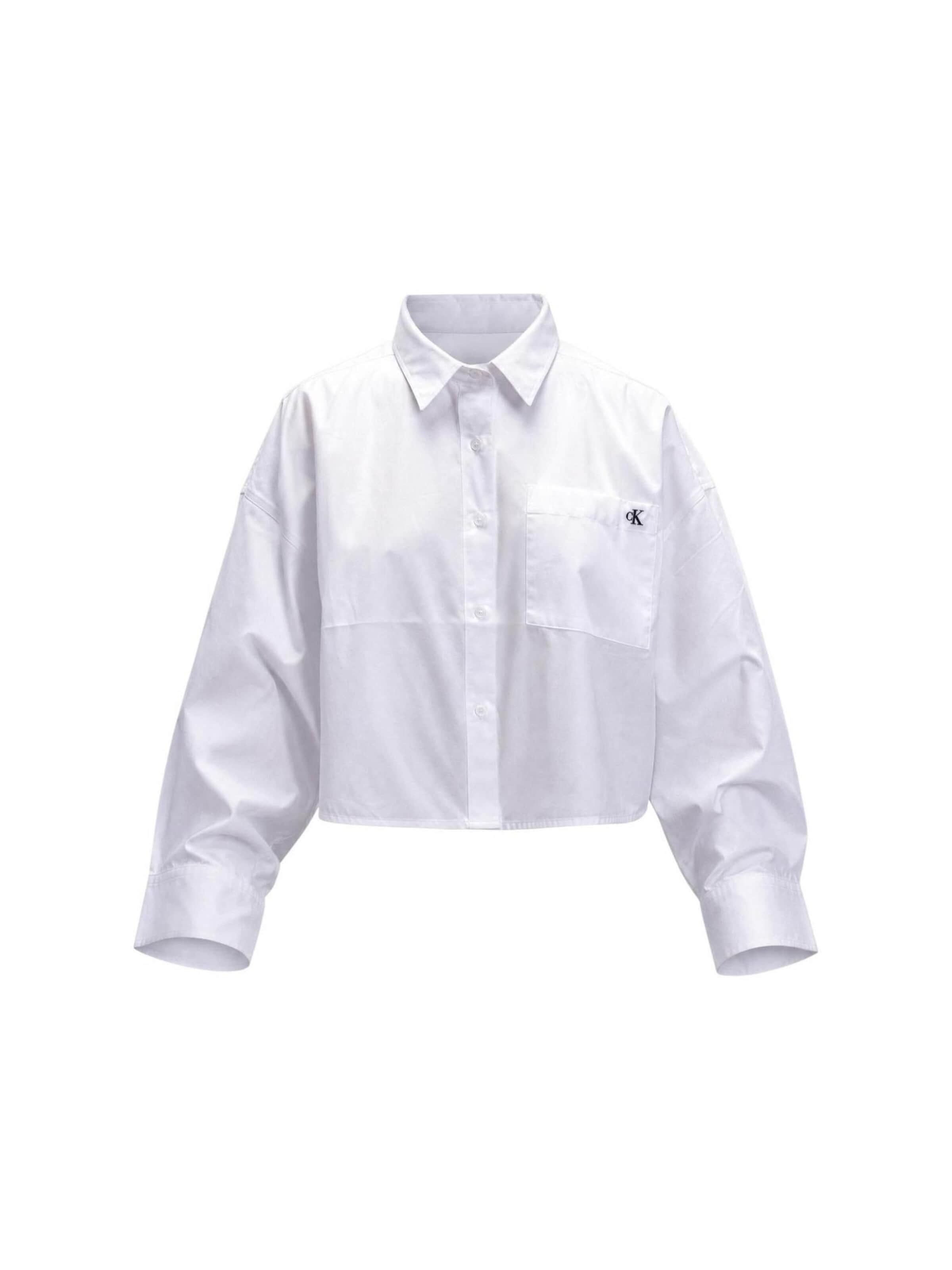 Calvin Klein Jeans Blouse 'LV047F104G' in White: front