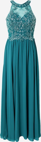 Unique Evening Dress in Green: front