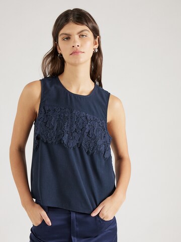 ABOUT YOU Top 'Poppy' in Blauw: voorkant