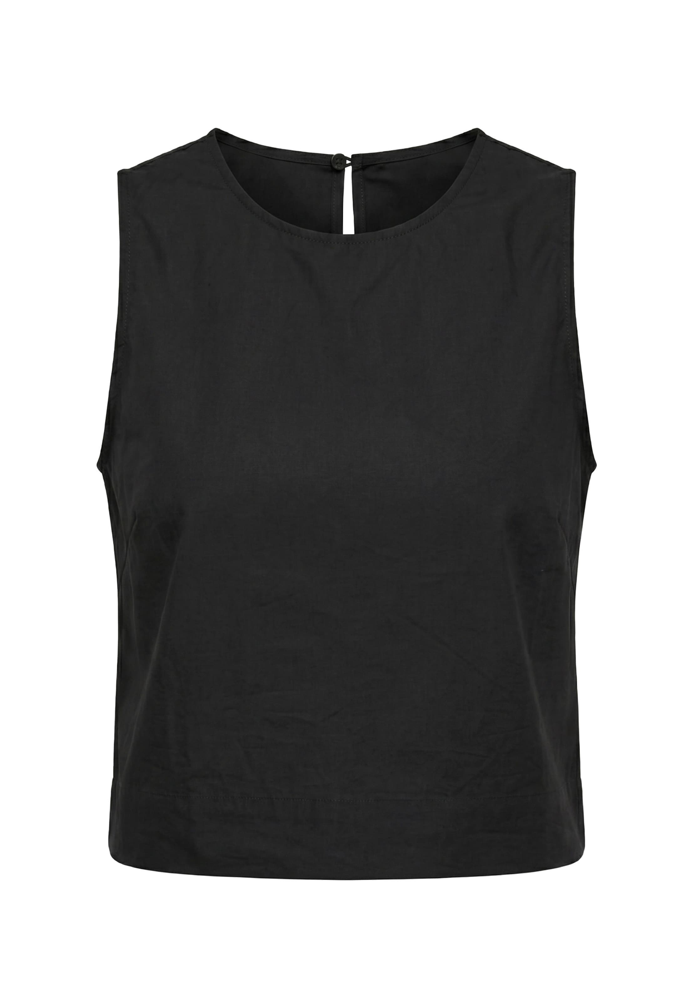 Urban Classics Blouse in Zwart: voorkant