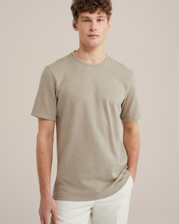 T-Shirt WE Fashion en beige : devant