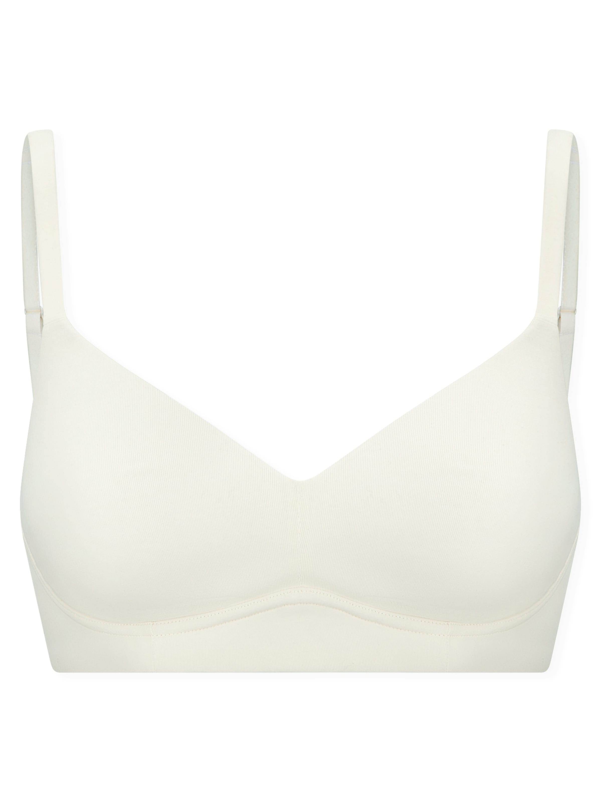 SCHIESSER T-shirt BH 'Unique Cotton' in Wit: voorkant