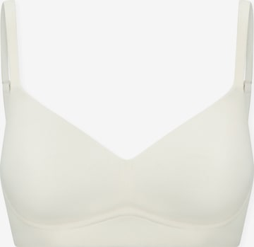 SCHIESSER T-shirt BH 'Unique Cotton' in Wit: voorkant