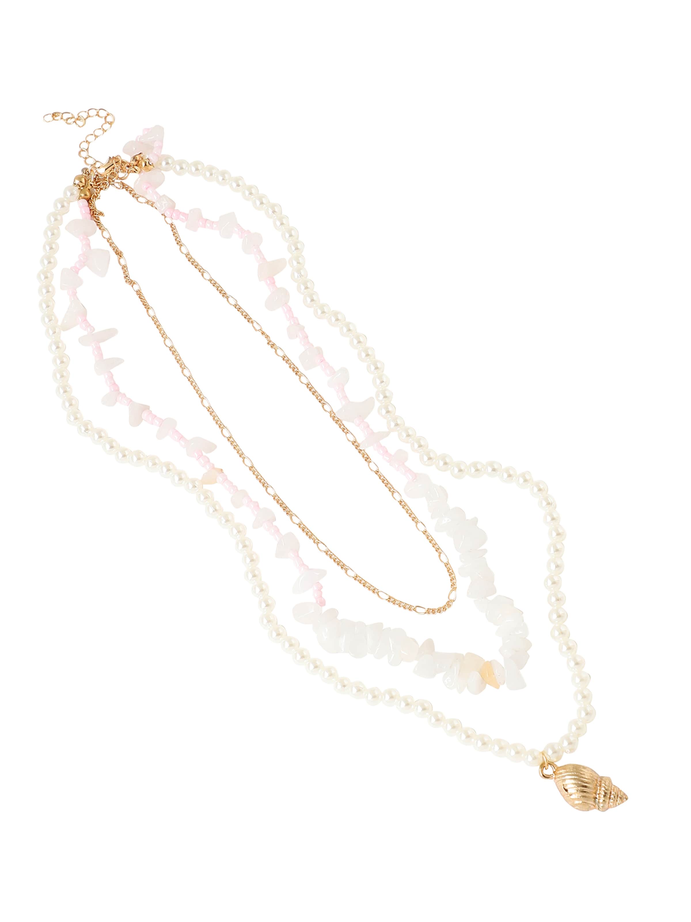 SOHI Řetízek 'Sagit' - zlatá / bílá, Produkt