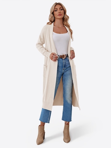 Imily Bela - Abrigo de punto en beige: frente