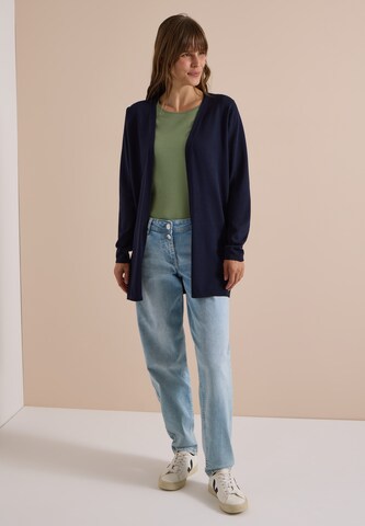 CECIL Offener Cardigan in langer Passform in Blau