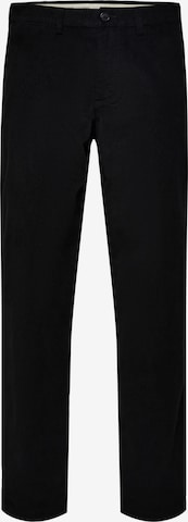 Pantalon chino 'SLHMiles' SELECTED en noir : devant