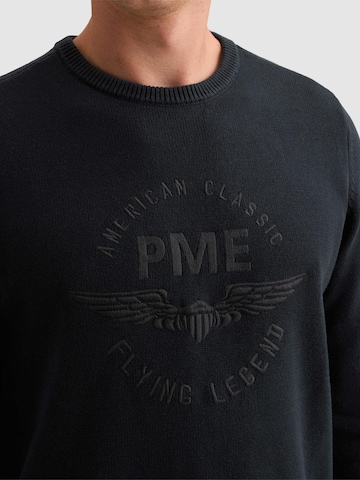 Pull-over 'Pullover with crewneck and artwork' PME Legend en bleu