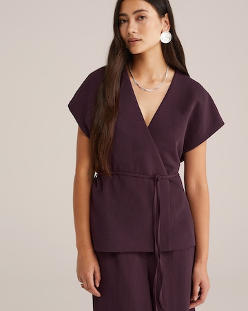 Chemisier 'Studio' WE Fashion en violet : devant