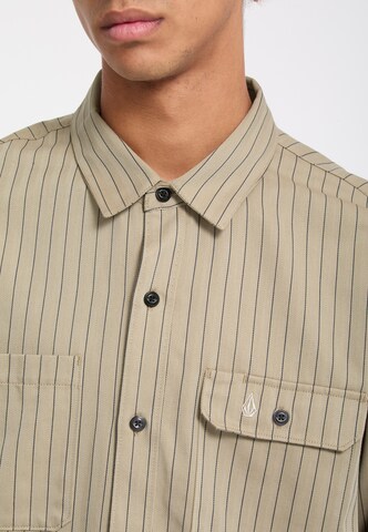 Volcom Regular Fit Hemd 'Tradestone' in Beige