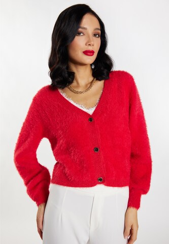 faina Knit cardigan in Red: front