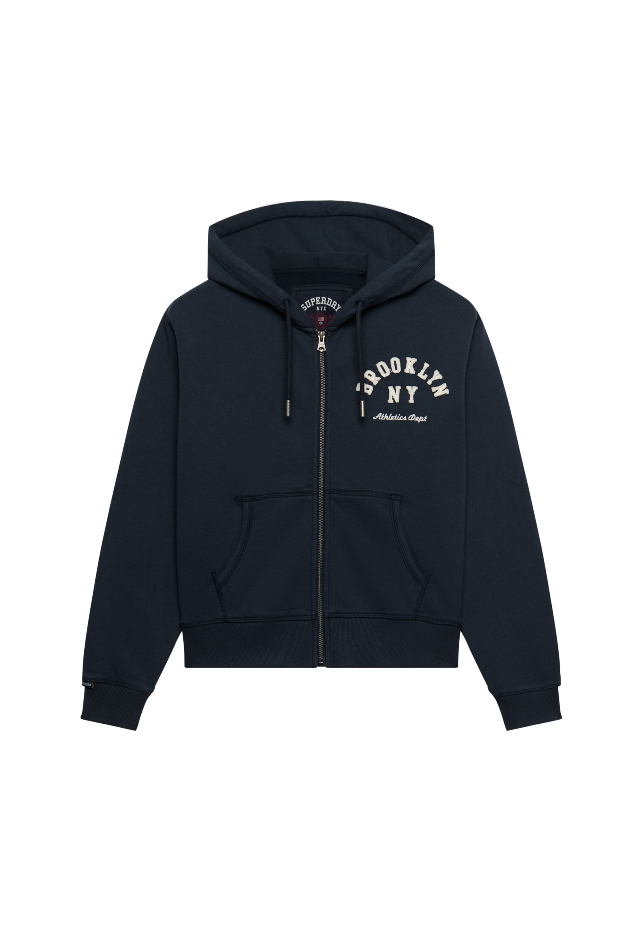 Veste de survêtement Superdry & Co en bleu : devant