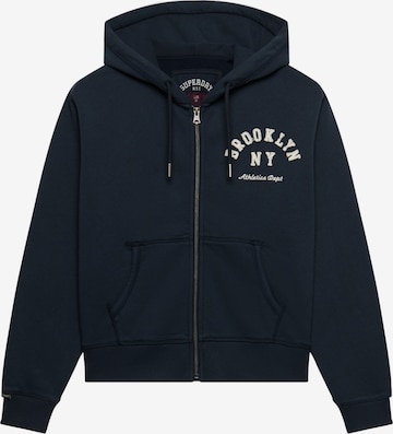 Veste de survêtement Superdry & Co en bleu : devant