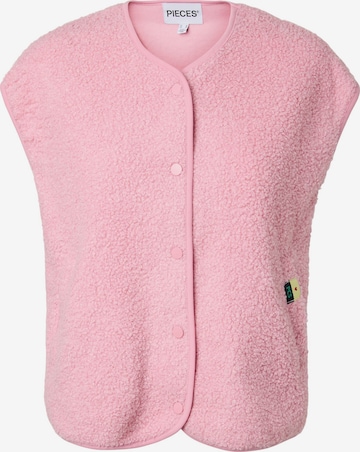 PIECES Vest 'KATTY' in Pink: front