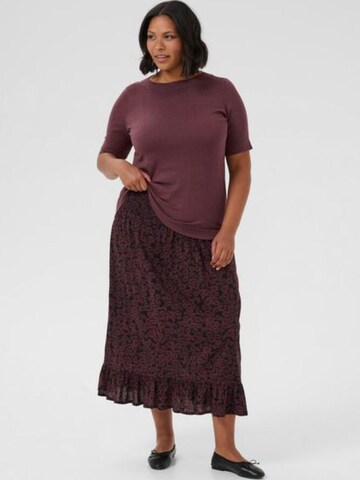 KAFFE CURVE - Pullover 'Lizzy' em vermelho