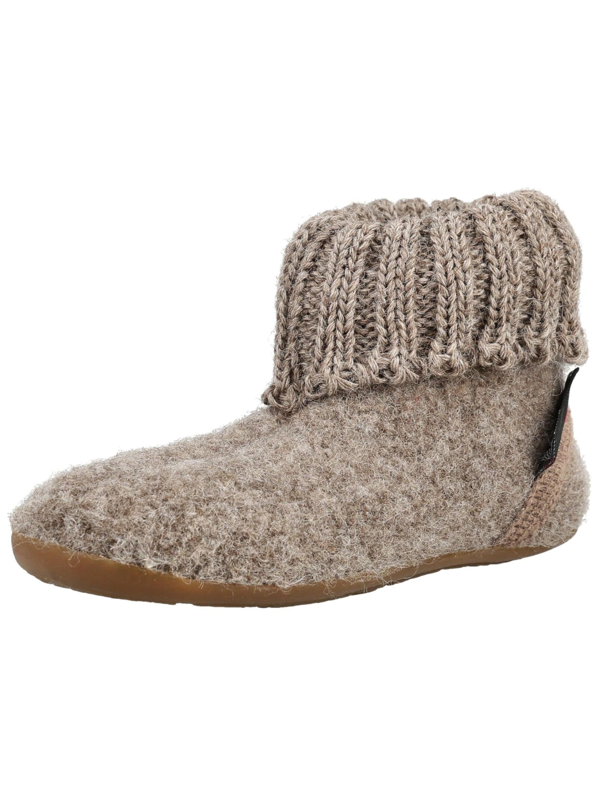 HAFLINGER Huisschoenen in Beige: voorkant