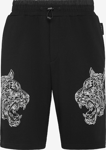 Plein Sport - Regular Calças 'Tiger' em preto: frente