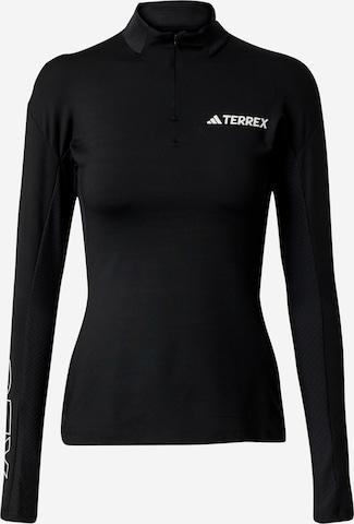 T-shirt fonctionnel 'Xperior' ADIDAS TERREX en noir : devant