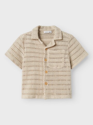 NAME IT Regular fit Overhemd in Beige: voorkant
