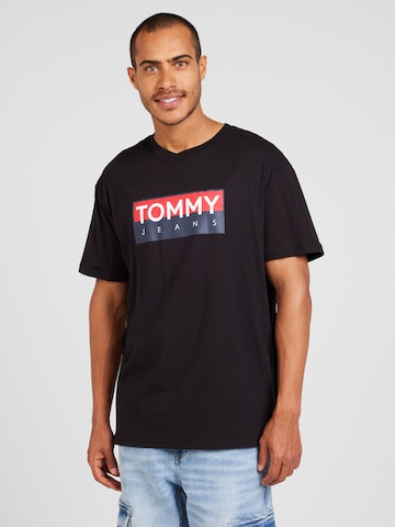 Tommy Jeans T-Shirt in Schwarz: Vorderseite