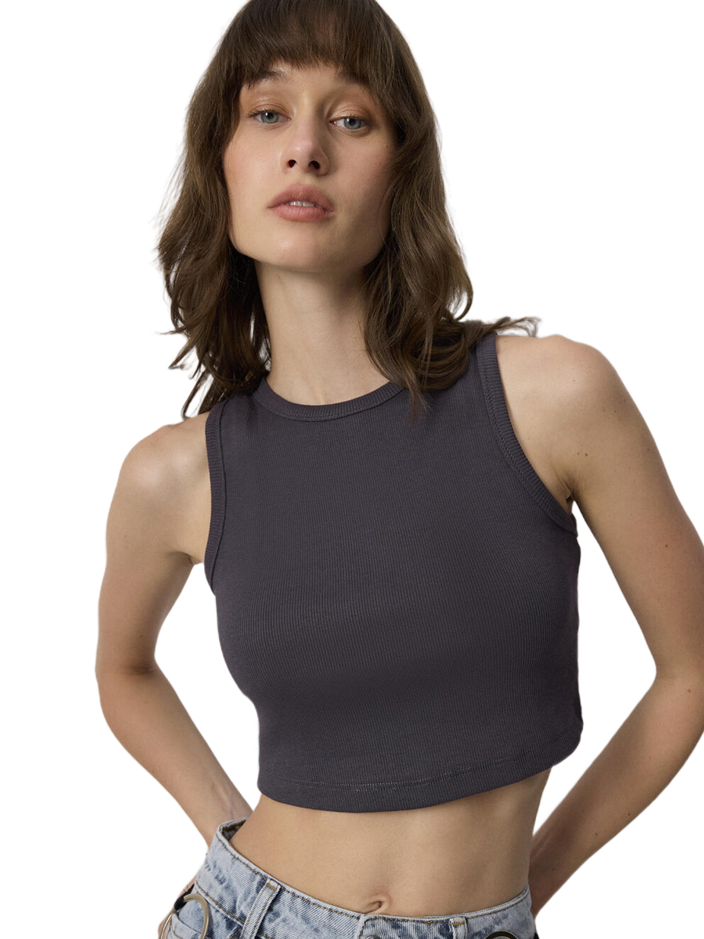 Touche Prive Top in Grijs