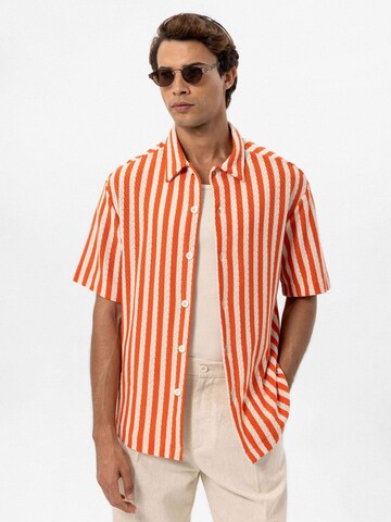Regular fit Camicia di Antioch in arancione