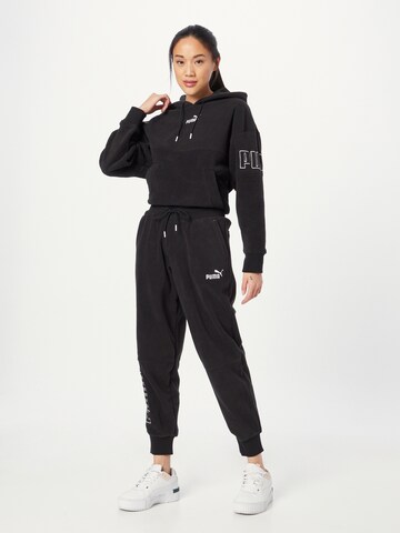 PUMA Tapered Sportbroek in Zwart