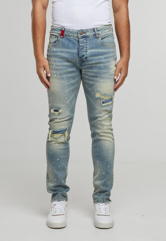 2Y Premium Jeans 'Victor' in Blauw: voorkant