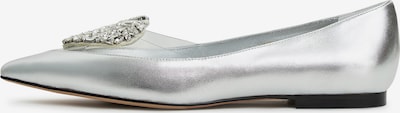 CESARE GASPARI Ballet Flats in Silver, Item view