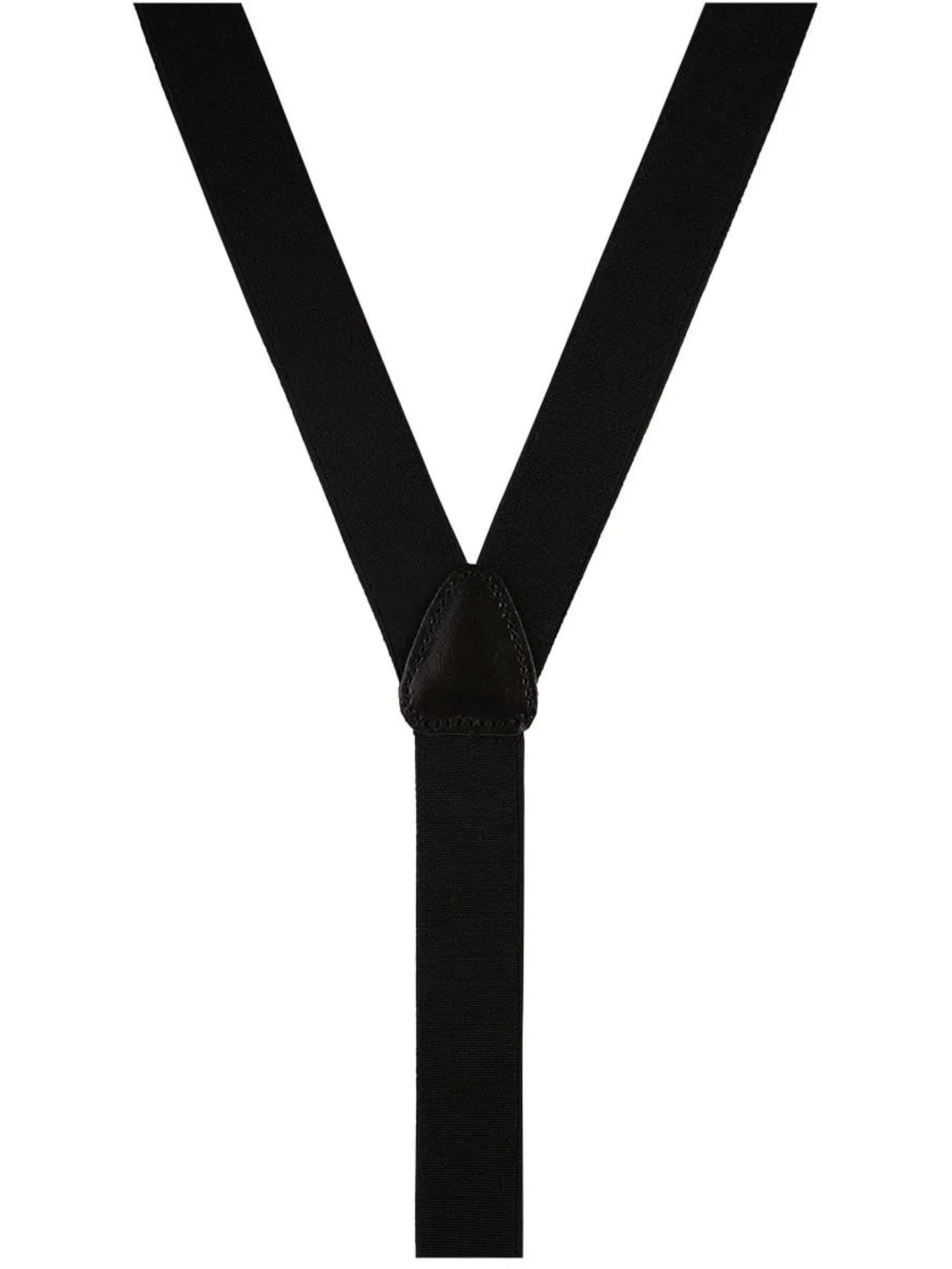 Bretelles de pantalon Profuomo en noir