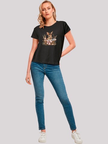 T-shirt 'Osterhasen Korb' F4NT4STIC en noir