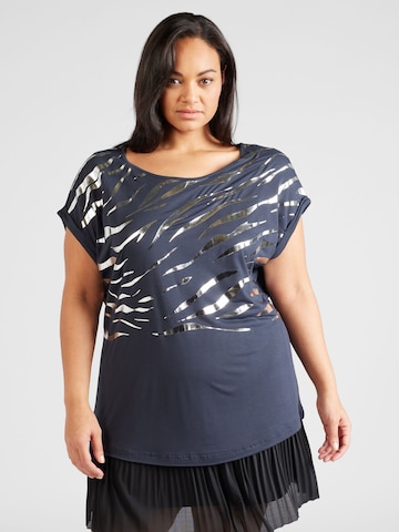 ABOUT YOU Curvy Shirt 'Caro' in Blue: front