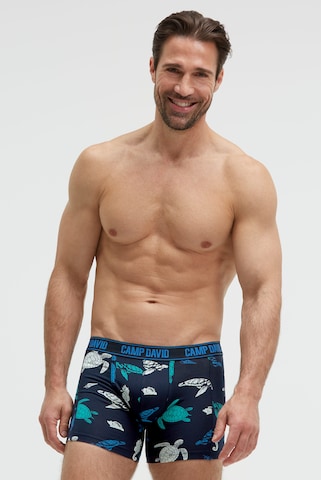 CAMP DAVID Boxer shorts in Blue: front