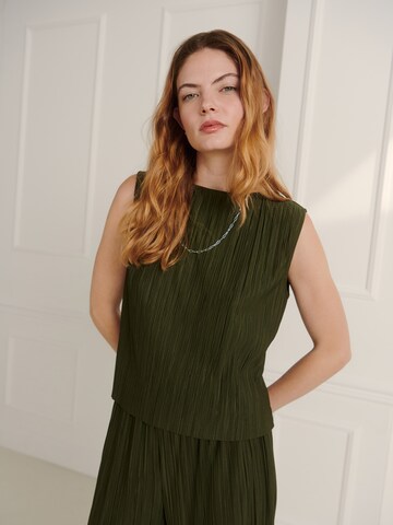 Guido Maria Kretschmer Women - Camisa 'Fanny' em verde: frente