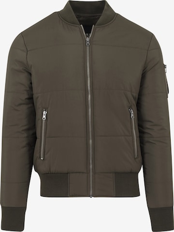 Urban Classics Between-Season Jacket in Green: front