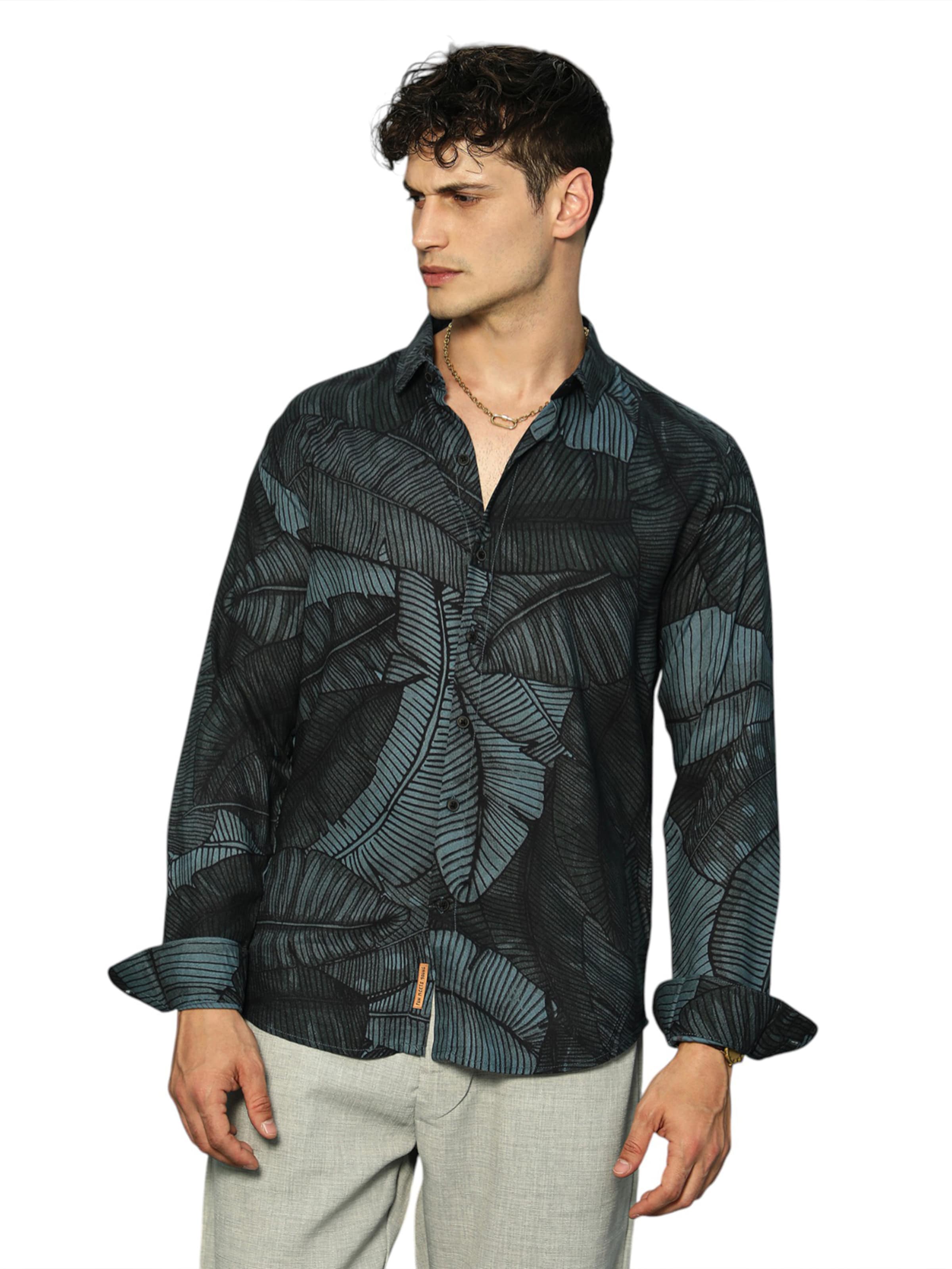 Campus Sutra Regular Fit Skjorte 'Amalia' i grøn: forside