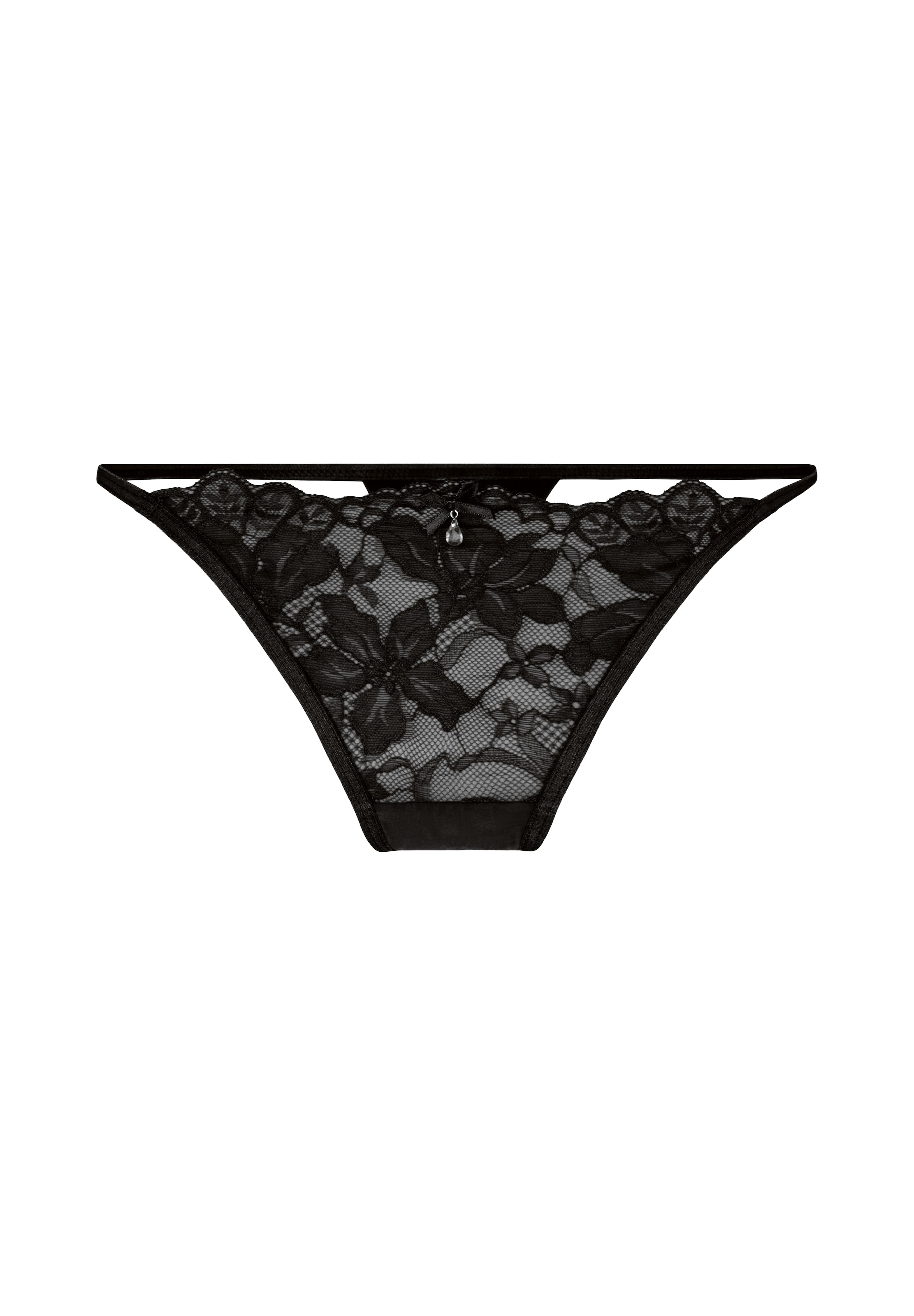 Hunkemöller Tanga 'Viktoria' – černá: přední strana