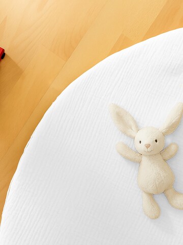 PAPATE - Manta para bebé en blanco