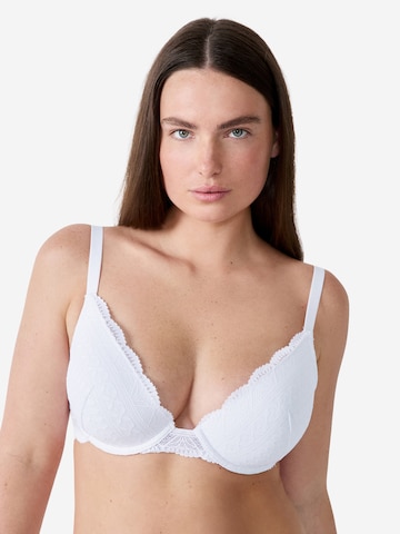 Push-up Reggiseno 'Idole' di ETAM in bianco: frontale