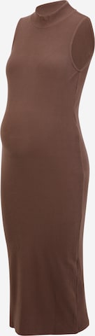 Vero Moda Maternity Strikkekjole 'TYRA' i brun: forside