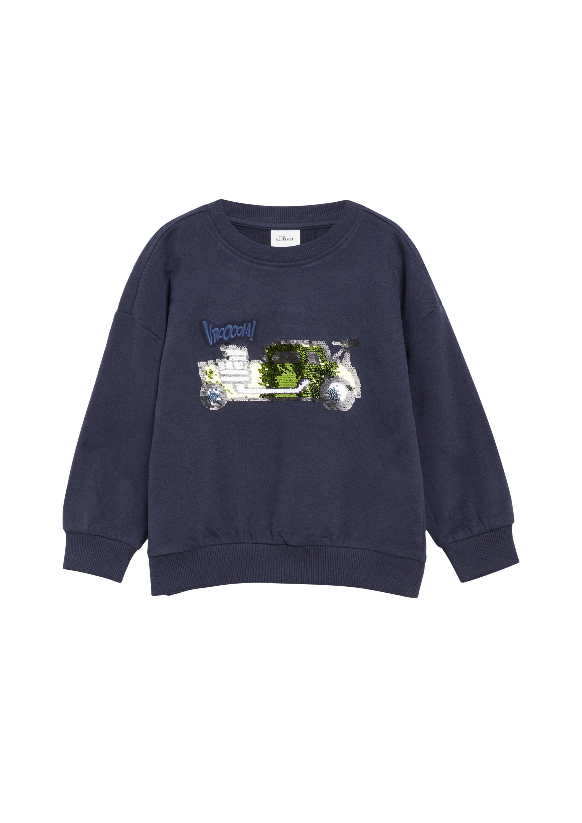 s.Oliver Sweatshirt in Blauw: voorkant
