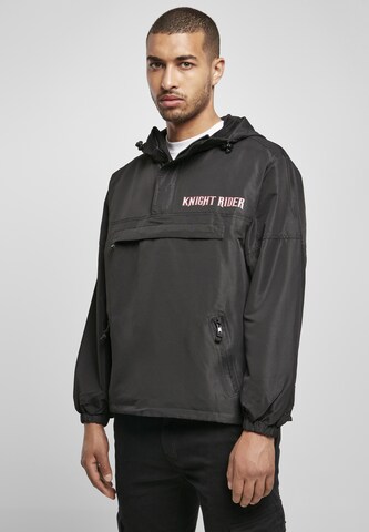 Merchcode Übergangsjacke 'Knight Rider Summer' in Schwarz: Vorderseite